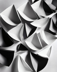 Abstract geometric holiday serving tray composition