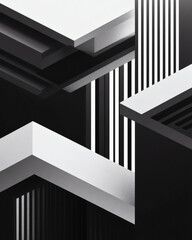 Abstract geometric holiday serving tray composition