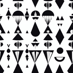 Geometric holiday console table repeating pattern Repeating Pattern Tile Repeating Pattern Tile