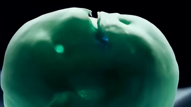 Electron microscope view of a bacteriophage landing on bacteria injecting DNA and causing cell swelling lysis and release of new viruses