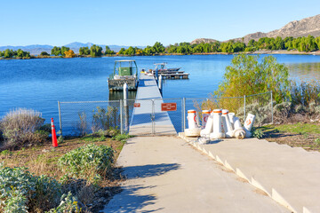 Lake Perris's Restricted Patrol Boat Dock System