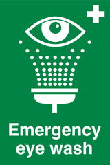 Emergency eye wash Signs