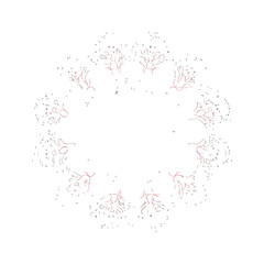 Obraz premium Elegant Floral Pattern Design with Botanical Elements