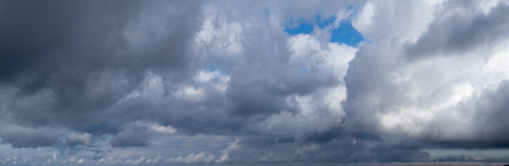 Dramatic Storm Clouds Filling the Sky Panorama