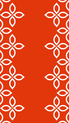 Vector. Web banner, poster, cover, splash screen, social media with place to place your text. Perforated flowers seamless patterns Papel Picado pattern on a color background. Hispanic Heritage Month.