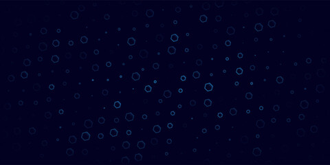 Printdigital glowing blue hexagons for technology or science background. hi tech cyber backdrop for fintech concept, medical research presentation or website cover. vector illustration.eps.10. © Aiksatas