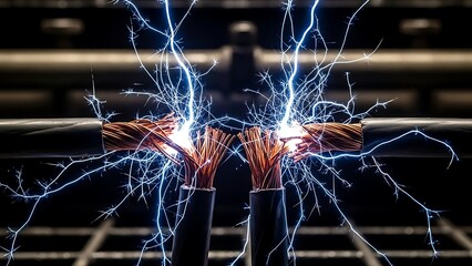 High Voltage Electricity Sparks Pageantry Between Twin Power Page Pageant Posts