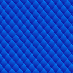 Obraz premium Seamless royal blue quilted diamond pattern background providing rich texture perfect for upholstery or graphic design projects