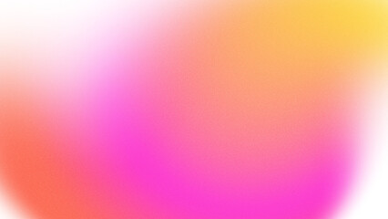 Obraz premium Glowing orange pink wave gradient aesthetic template with noise and grainy texture