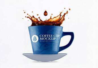 Coffee Splash Cup Mockup