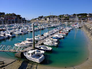 Marina of Pleneuf Val Andre, is a commune in the C&ocirc;tes-d'Armor department of Brittany in northwestern France 