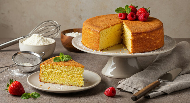 a classic Genoise Cake