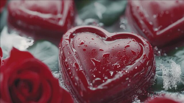 Sweet treats shaped like hearts