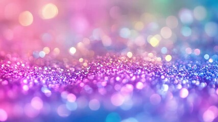 Vibrant confetti on a bokeh background, ideal for celebrations, parties or advertising banners.