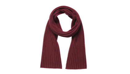 Knit scarf in  burgundy