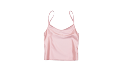 Pastel pink satin camisole