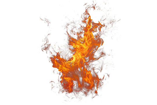 High-Intensity Fire Blast Explosion PNG Cutout
