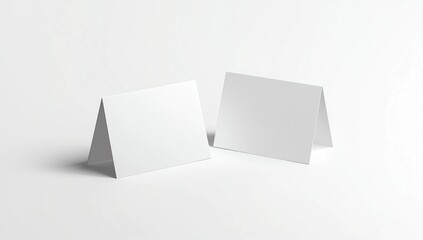 Blank table tent mockup