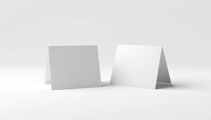 Fototapeta premium Blank table tent mockup
