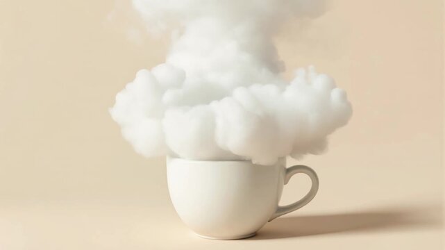 Cloud Mushroom from Coffee Cup