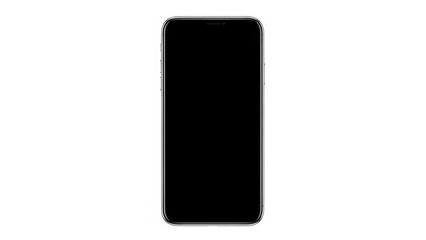 Naklejka premium Modern smartphone with a full-screen display.