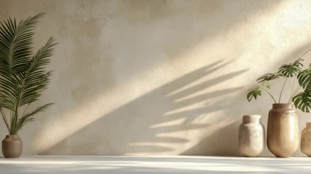 A cozy corner with sunlit vases on a window sill.