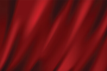 Abstract award background smooth elegant red silk or satin luxury cloth texture background design beautiful material