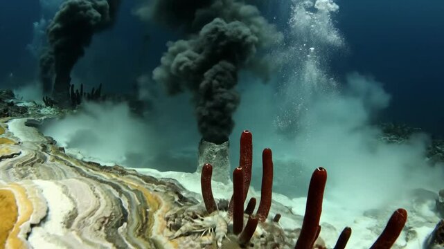 Underwater Hydrothermal Vents.