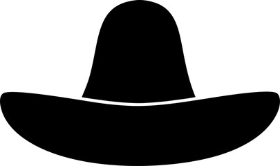 Sombrero Silhouette Mexican Hat Icon