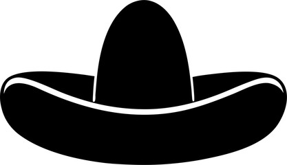 Sombrero Silhouette Mexican Hat Icon