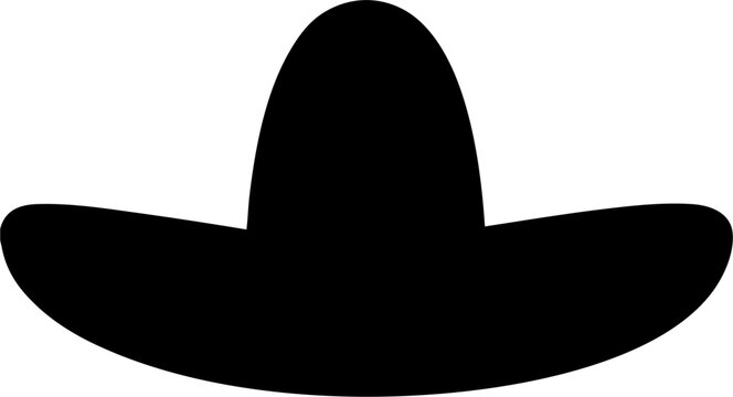 Sombrero Silhouette Mexican Hat Icon