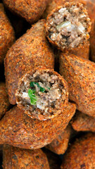 Fried kebab, traditional Arab cuisine