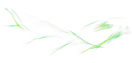 Abstract Light Effect with Glowing Particles on Transparent Background