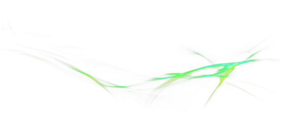 Abstract Light Effect with Glowing Particles on Transparent Background