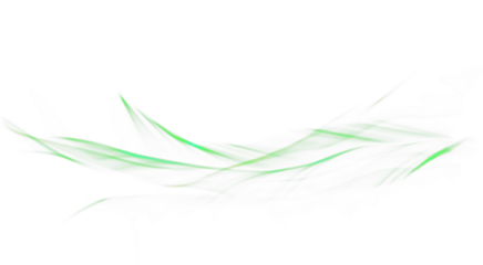 Abstract Light Effect with Glowing Particles on Transparent Background