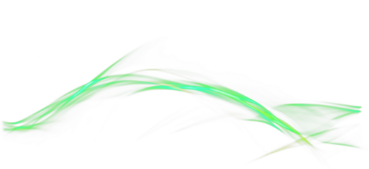 Abstract Light Effect with Glowing Particles on Transparent Background