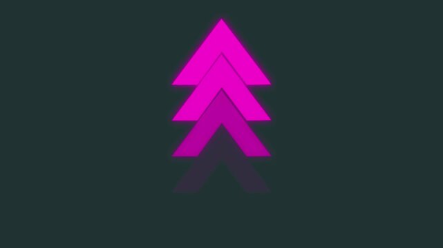 arrow icon swipe up animation black background. UP Directional Arrow Loop Animation.