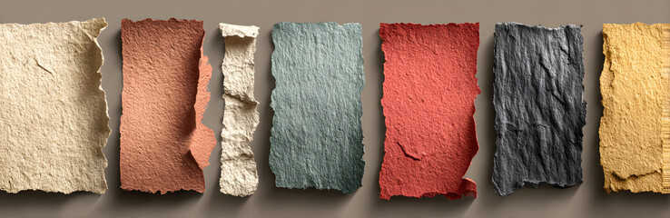 Torn paper set vector, layered. Vector illustration