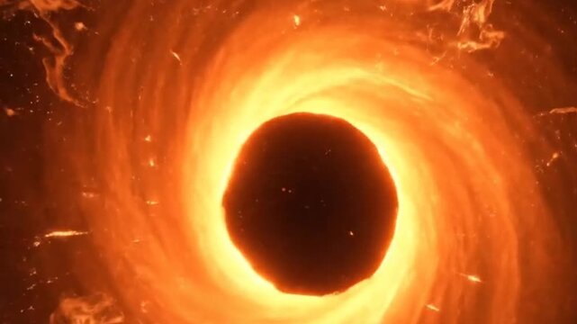 Fiery maw of cosmic doom beckons