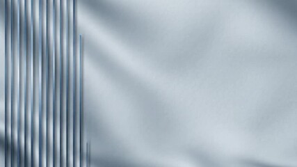 Abstract metallic fabric with smooth silk-like texture and shiny reflective surface - Powered by Adobe