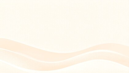 Obraz premium Abstract beige waves gracefully undulate across a neutral gradient, creating a serene composition