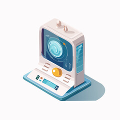 futuristic technology console screen