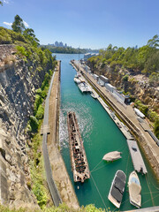 Woolwich dock in the Sydney suburb of Woolwich.