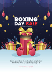 Boxing Day Sale Festive Promotion with Gift Boxes