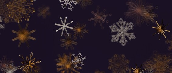 Abstract snowflake background perfect for holiday designs, winter themes, festive greetings. Great for digital backgroun © vegefox.com