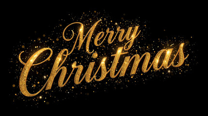 Elegant Gold Holiday Message with Glowing Accents