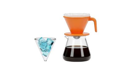Coffee Brewing with Ice Cubes: Refreshing Cold Brew Concept