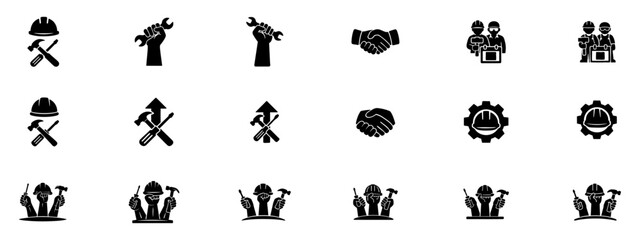 Labor and Construction Industry Icons Collection