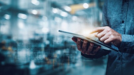 Modern Industrial Professionals Using Technology in Industrial Settings