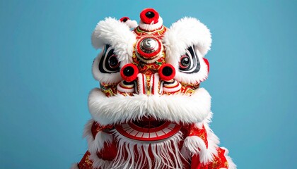 Chinese lion dance costume headwear traditional culture